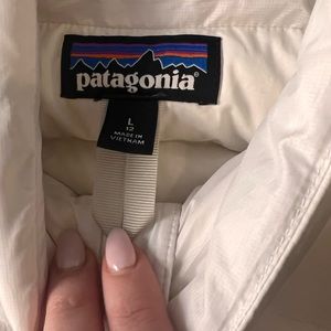Patagonia White Puffer Vest